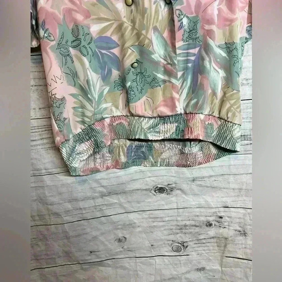 Alfred Dunner vintage tropical print top - Picture 4 of 5
